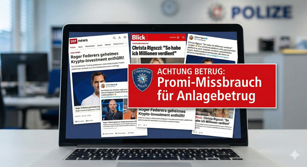 Promis werben für Bitcoin? Der Krypto Anlagebetrug mit Christa Rigozzi, Roger Federer & KI Deepfakes einfach erklärt
